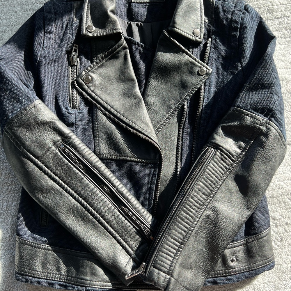 Blank NYC Moto Black Leather Jacket
